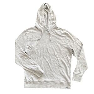 Faherty Hooded Pullover Men Large Gray Organic Cotton Knit